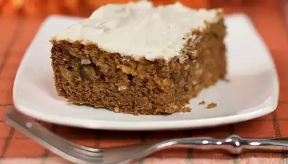 Moist Carrot Cake with Cream Cheese Frosting