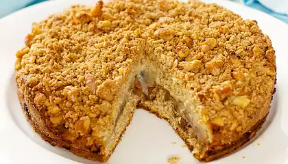 Pear Walnut Coffee Cake