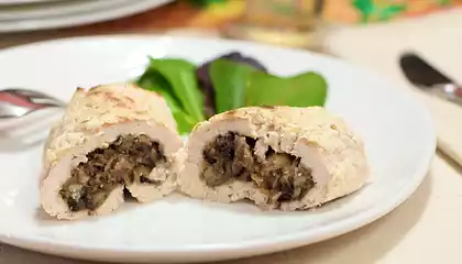 Mushroom Stuffed Chicken Breasts