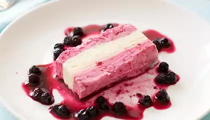 Raspberry and Vanilla Semifreddo 