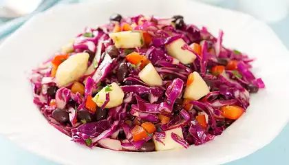 Black Bean Slaw with Soy Ginger Dressing