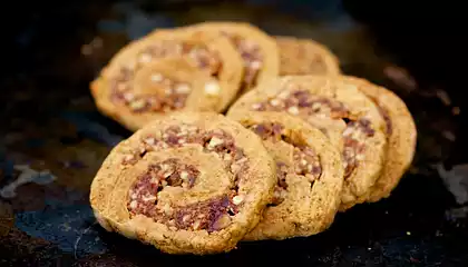 Pecan Date Pinwheel Cookies (Healthier Version)