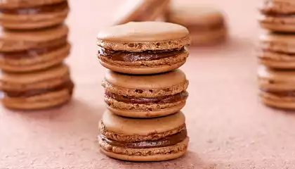 Chocolate Macarons with Chocolate Ganache