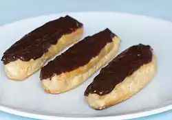 Caramel Chocolate Eclairs