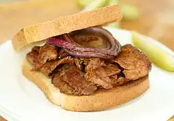 Barbecued Flank Steak Sandwiches