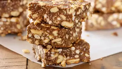 Crunchy Chocolate Peanut Butter and Coconut Bars