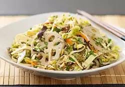 Chinese Veggie Salad with Soy Dressing