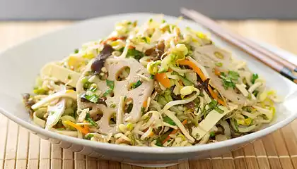 Chinese Veggie Salad with Soy Dressing