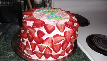 Layered Strawberry Cake