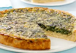 Light Spinach Quiche