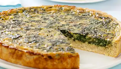 Light Spinach Quiche