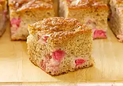 Moist Rhubarb Coffeecake