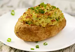 Twice Baked Potatoes with Gouda and Pesto 