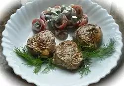 Pork Tenderloin Medallions with Elderberry Syrup and Dry-Cured Ham