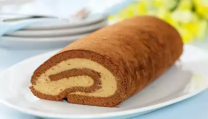 Chocolate Coffee Cream Roll