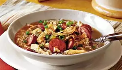 Mom’s Cheater Gumbo  (Easy to make, delicious to eat!!!)