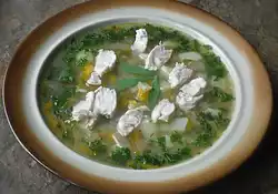 Lovage Soup with Barley