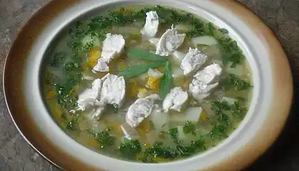 Lovage Soup with Barley