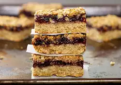 Oatmeal Raspberry Bar Cookies (Healthier Version)