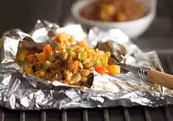 Sweet Potato, Lentil and Green Bean Packets