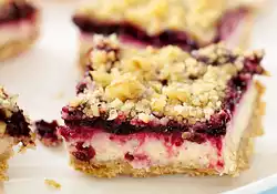 Whole Wheat Cherry Cream Cheese Bars 