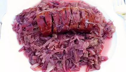 Crockpot Sausage and Cabbage