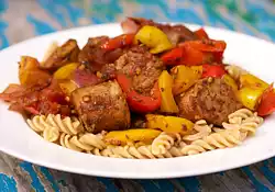 Penne with Peppers and Sausage