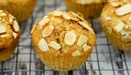 Whole Wheat Lemony Ricotta Muffins