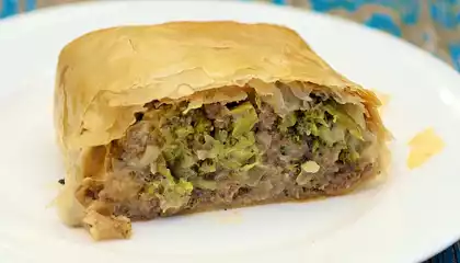 Beef Broccoli Strudel