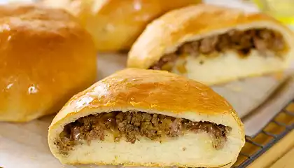 Runsas (German Beef and Cabbage Buns with Cheese)