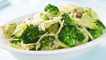 Cheesy Pan-Roasted Broccoli