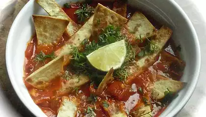 Sopa De Lima (Tomato, Lime, and Tortilla Soup)