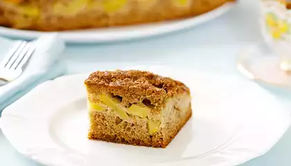 Whole Wheat Peach Coffee Cake