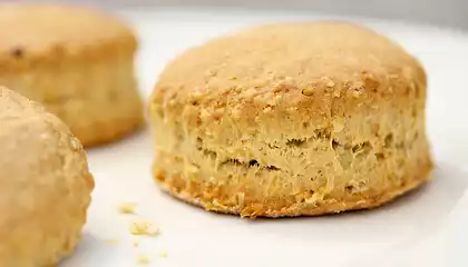 Oat Scones with Apple-Pear Butter