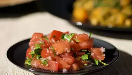 Easy Tomato and Red Onion Salad