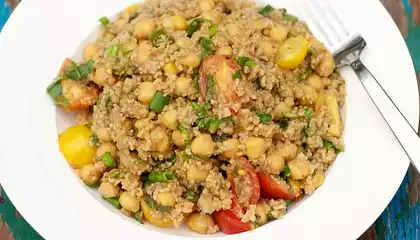 Tomato, Basil and Millet Salad