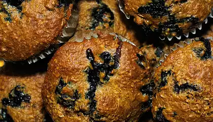 Low-Fat Blueberry Buttermilk Bran Muffins