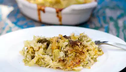 Improved Broccoli, Cheese and Rice Casserole For Two