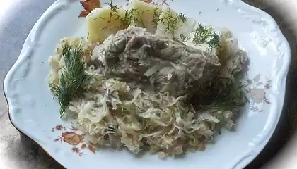 Pork Ribs in Sour Cabbage