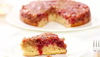 Upside-Down Cranberry-Apple Coffee Cake