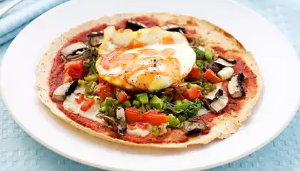 Breakfast Mexican Pizza