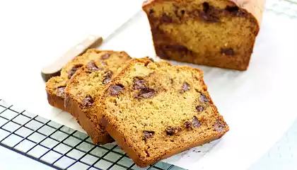Whole Wheat Banana and Chocolate Chip Bread