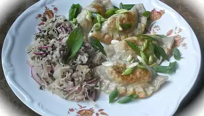 Pierogi with Veal Lung and Lentils Filling