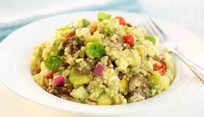 Greek Brown Rice Salad