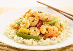 Garlic, Shrimp, and Vegetable Stir-Fry