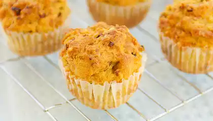 Whole Wheat Cheddar-Onion Corn Muffins