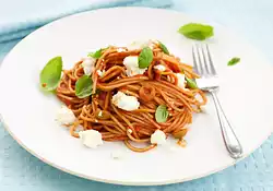 Tomato, Basil and Feta Pasta