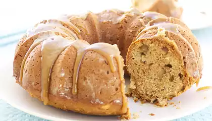 Whole Wheat Fresh Apple and Apple Sauce Cake 