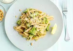 Broccoli Pasta with Lemony-Garlicky Dressing