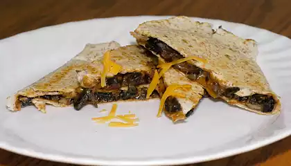 Barbecue Portobello Quesadillas